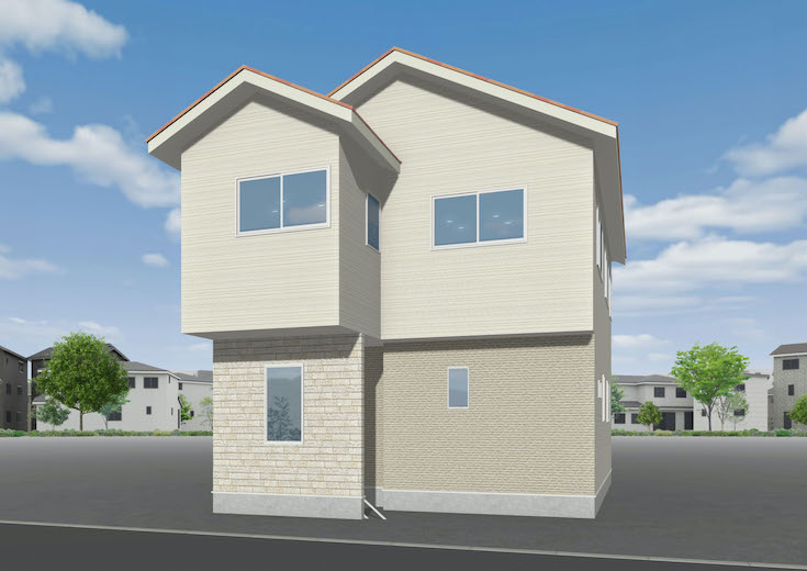 広島市安佐北区口田5丁目32新築一戸建て分譲住宅外観